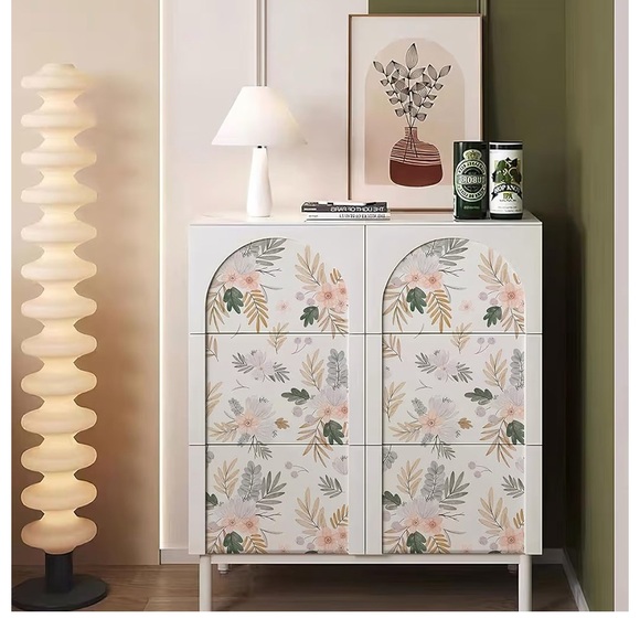 Botanical Leaf and Floral Wallpaper in Cream and Tan multiple rolls available - Picture 8 of 9